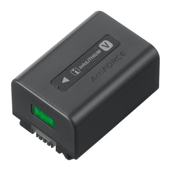 Rechargeable Battery Pack - InfoLITHIUM V Series